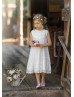 Ivory Lace Tulle Baby Boho Beach Airy Flower Girl Dress Ivory Lace Tulle Baby Boho Beach Airy Flower Girl Dress
